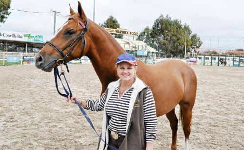 Melise Tuma-Webb and M-Jay Forte are getting ready for tomorrow’s start of the Australian Stock Horse Nationals at the Warwick Showgrounds. Melise Tuma-Webb and M-Jay Forte are getting ready for tomorrow’s start of the Australian Stock Horse Nationals at the Warwick Showgrounds.