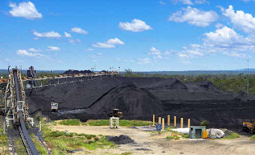 Rio Tinto’s Hail Creek Coal mine west of Mackay. Rio Tinto’s Hail Creek Coal mine west of Mackay.