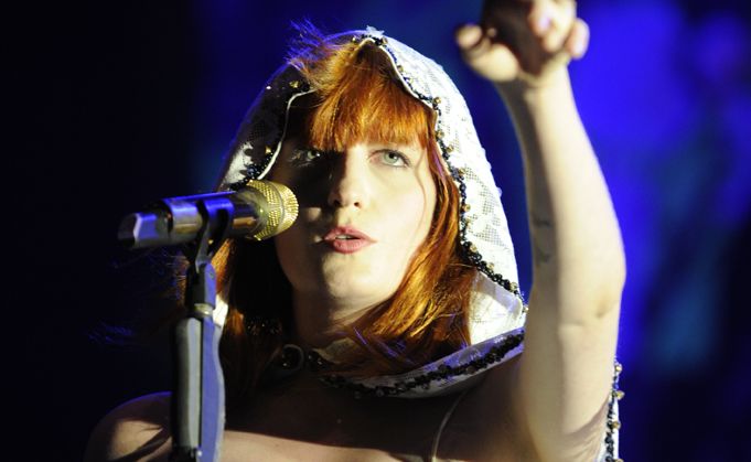 Florence from Florence and the Machine performs at Splendour in Grass in 2010. Florence from Florence and the Machine performs at Splendour in Grass in 2010.