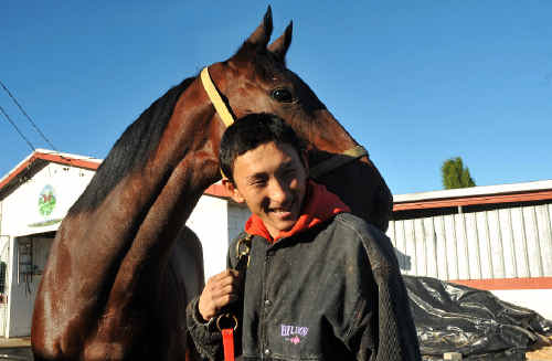 FLASHBACK: Masaji Haruki outside the Coffs Harbour Racing Club stables when he was an apprentice. FLASHBACK: Masaji Haruki outside the Coffs Harbour Racing Club stables when he was an apprentice.