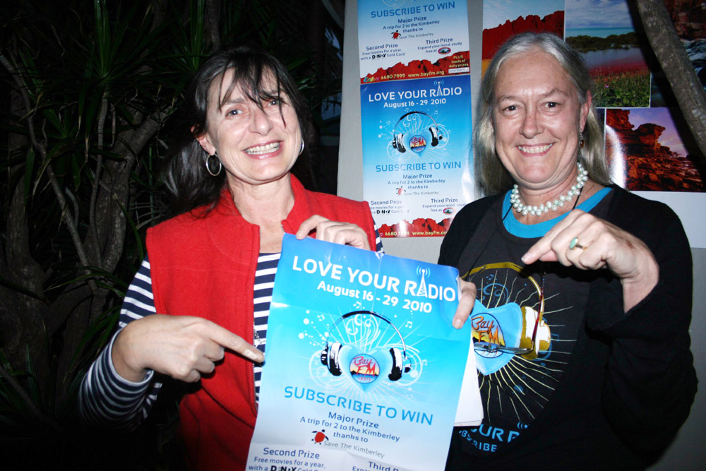 Byron Mayor Cr Jan Barham and Bay FM president Ros Elliott at last week’s launch at Italian at the Pacific restaurant. Byron Mayor Cr Jan Barham and Bay FM president Ros Elliott at last week’s launch at Italian at the Pacific restaurant.
