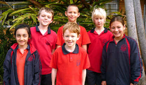 Computer competition top scorer Finn Ball (centre) with five of the 27 Alstonville students who shared the prize in the 2010 Mathematics Challenge for Young Australians. Computer competition top scorer Finn Ball (centre) with five of the 27 Alstonville students who shared the prize in the 2010 Mathematics Challenge for Young Australians.