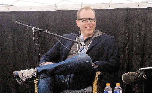 Los Angeles-born author Bret Easton Ellis speaking at the Byron Bay Writers Festival. Los Angeles-born author Bret Easton Ellis speaking at the Byron Bay Writers Festival.