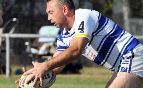 Matt Jones of Brothers Reserve Grade receives the ball in the semi-finals match against Tannum Seagulls at Marley Brown Oval yesterday. Matt Jones of Brothers Reserve Grade receives the ball in the semi-finals match against Tannum Seagulls at Marley Brown Oval yesterday.