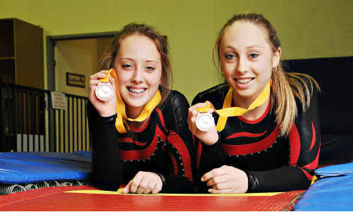 Gympie Gymnastics Club members and sisters Teagan and Mikaela Cleary have returned from national competition in Tasmania with bronze medals. Against some of the nation’s best gymnasts, the achievement speaks volumes of the pair’s talent. Gympie Gymnastics Club members and sisters Teagan and Mikaela Cleary have returned from national competition in Tasmania with bronze medals. Against some of the nation’s best gymnasts, the achievement speaks volumes of the pair’s talent.