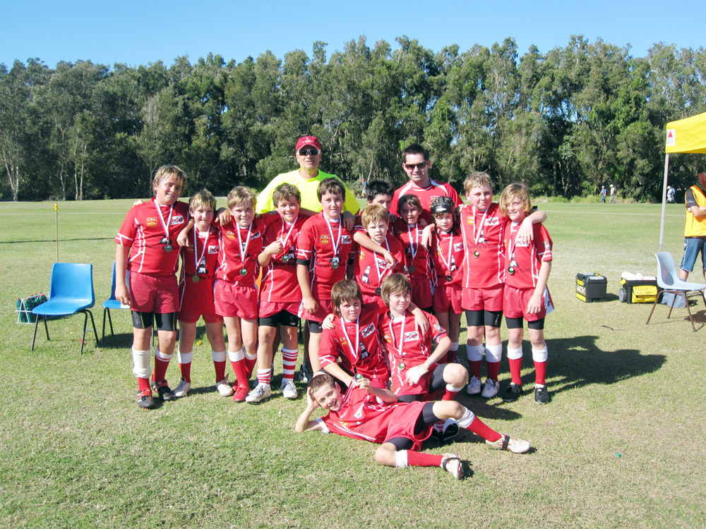 PICTURED are the young Red Devils after the grand final against South Tweed Bears. PICTURED are the young Red Devils after the grand final against South Tweed Bears.