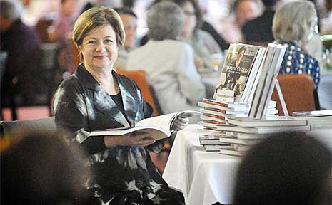 Suzanne Gibbs flicks through a copy of her book The Pressure Cooker Recipe Book. Suzanne Gibbs flicks through a copy of her book The Pressure Cooker Recipe Book.