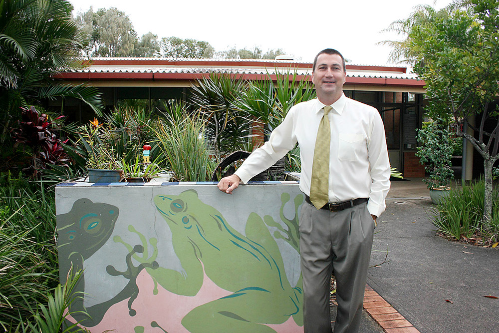 The new principal at Byron Bay High School, Peter King, is very pleased with his appointment. The new principal at Byron Bay High School, Peter King, is very pleased with his appointment.