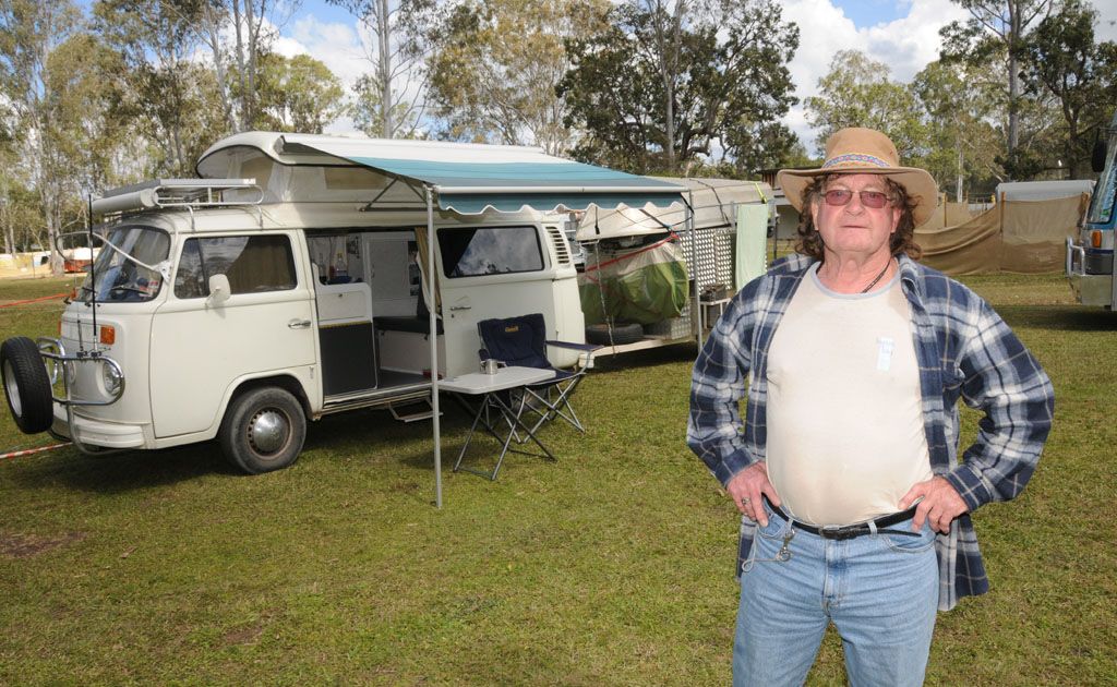 Allan Roden with his 1979 Kombi camper. Allan Roden with his 1979 Kombi camper.