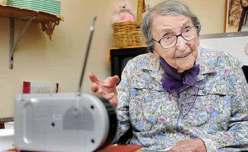 Mrs Miriam Schmierer is celebrating her 111th birthday in Hervey Bay today. Mrs Miriam Schmierer is celebrating her 111th birthday in Hervey Bay today.