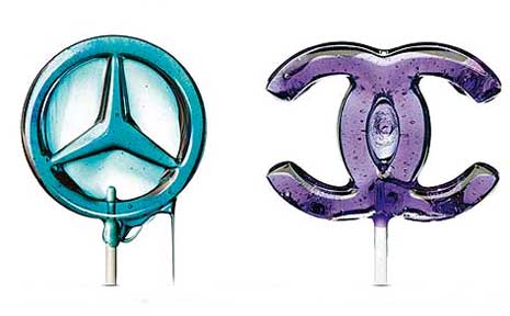 Two of Massimo Gammacurta's candy icons. Two of Massimo Gammacurta's candy icons.