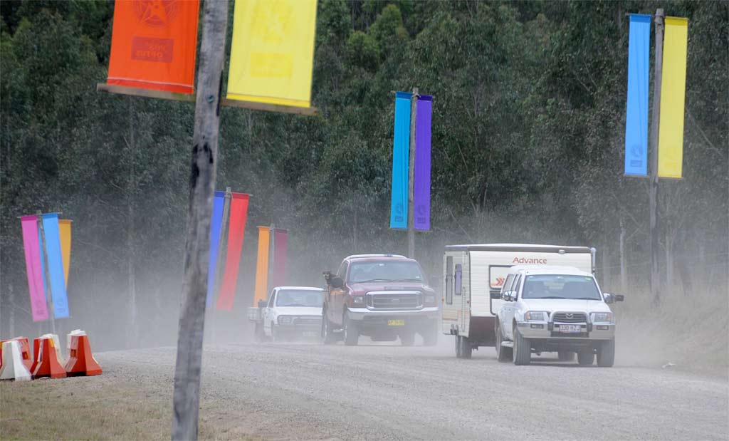 All roads led to the Optus Muster yesterday as campers headed into the site for a great week of music in the country. All roads led to the Optus Muster yesterday as campers headed into the site for a great week of music in the country.