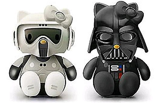 Some of the Hello Kitty mash up toys. Some of the Hello Kitty mash up toys.