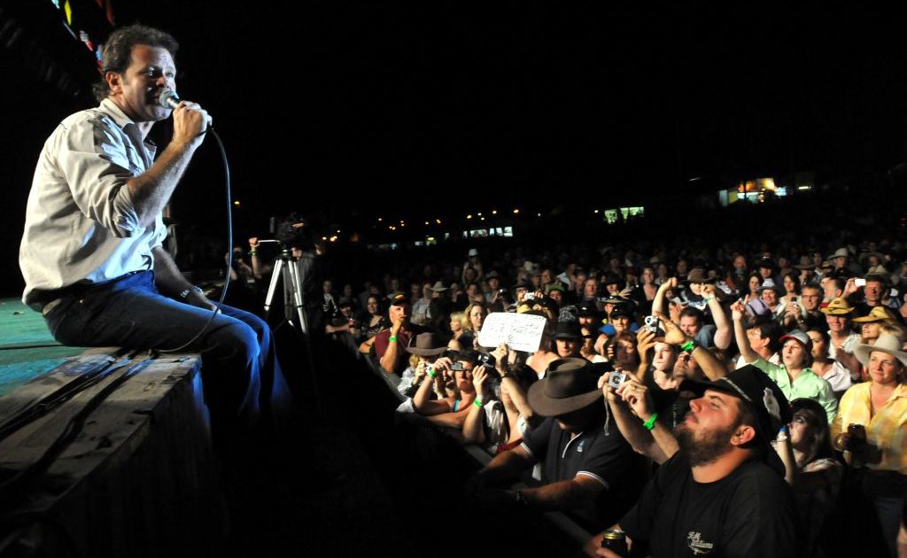 Troy Cassar Daley woos crowds at last year's National Music Muster. Troy Cassar Daley woos crowds at last year's National Music Muster.