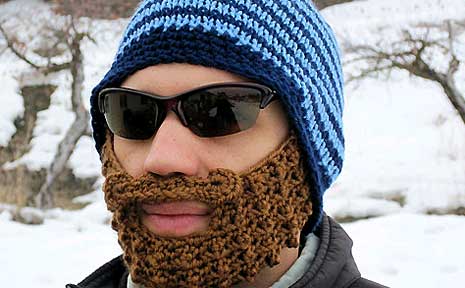 Let your freak flag fly with the beard beanie. Let your freak flag fly with the beard beanie.