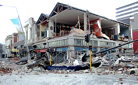 A 7.4 magnitude earthquake caused widespread damage in Christchurch, New Zealand. A 7.4 magnitude earthquake caused widespread damage in Christchurch, New Zealand.