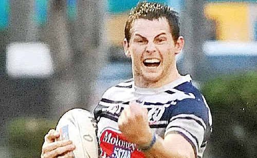 Mat Templeman about to score a critical try after an 80-metre run against Easts in the grand final at Salter Oval, Bundaberg. Mat Templeman about to score a critical try after an 80-metre run against Easts in the grand final at Salter Oval, Bundaberg.