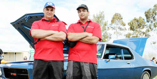 Father and son, Lewis and Jason Cassar, with their 1973 Monaro HQ GTS which thieves attempted to steal in the early hours of Saturday morning. Father and son, Lewis and Jason Cassar, with their 1973 Monaro HQ GTS which thieves attempted to steal in the early hours of Saturday morning.