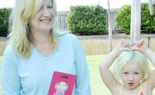 Tannum Sands mother Kristie Maytom knows the benefits of baby signing after teaching her daughter Savannah, 2 1/2, to sign from six months of age. Tannum Sands mother Kristie Maytom knows the benefits of baby signing after teaching her daughter Savannah, 2 1/2, to sign from six months of age.
