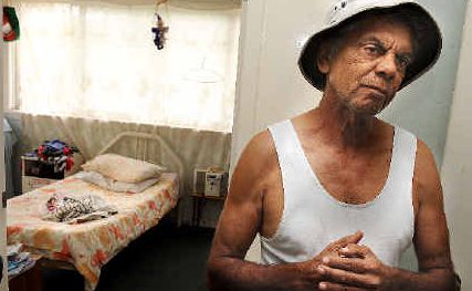 At his wit's end: Casino resident Kevin Randall at the door of one of his daughters’ rooms, where an electric shock-like phenomenon is tormenting them at night. At his wit's end: Casino resident Kevin Randall at the door of one of his daughters’ rooms, where an electric shock-like phenomenon is tormenting them at night.