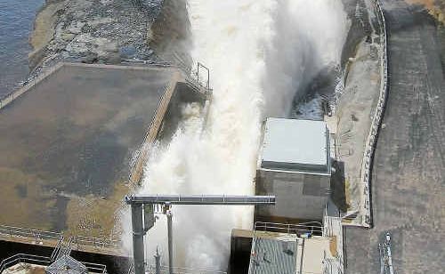 Water is released from the dam this week. Water is released from the dam this week.