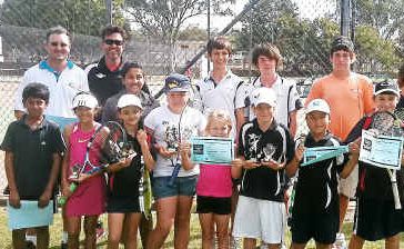 Hervey Bay tennis players performed well in the Gladstone Junior Masters, winning three titles. Hervey Bay tennis players performed well in the Gladstone Junior Masters, winning three titles.