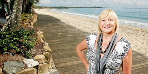 Ann Rickard on the boardwalk Main Beach Noosa Heads. Ann Rickard on the boardwalk Main Beach Noosa Heads.