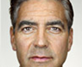 George Clooney (detail). Martin Schoeller. George Clooney (detail). Martin Schoeller.