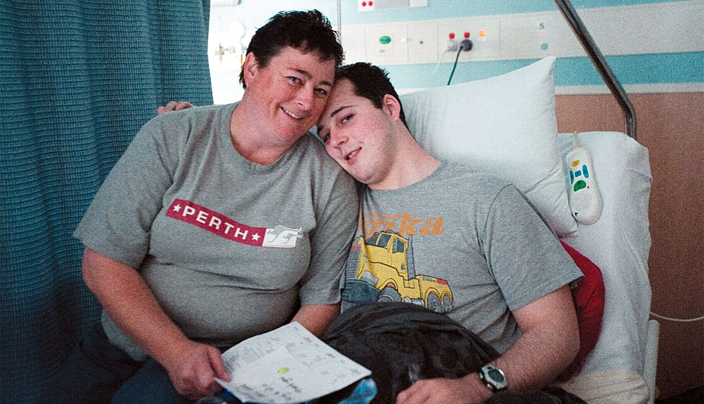 Liz Brook is thankful for every day she spends with her son Jake, who is taking long steps in his recovery from head injuries. Liz Brook is thankful for every day she spends with her son Jake, who is taking long steps in his recovery from head injuries.