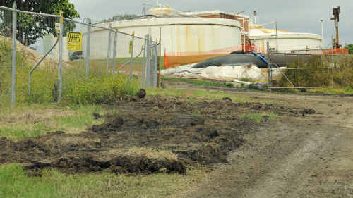 A spill at Gympie’s sewage treatment plant was cleaned up immediately when noticed yesterday morning. A spill at Gympie’s sewage treatment plant was cleaned up immediately when noticed yesterday morning.