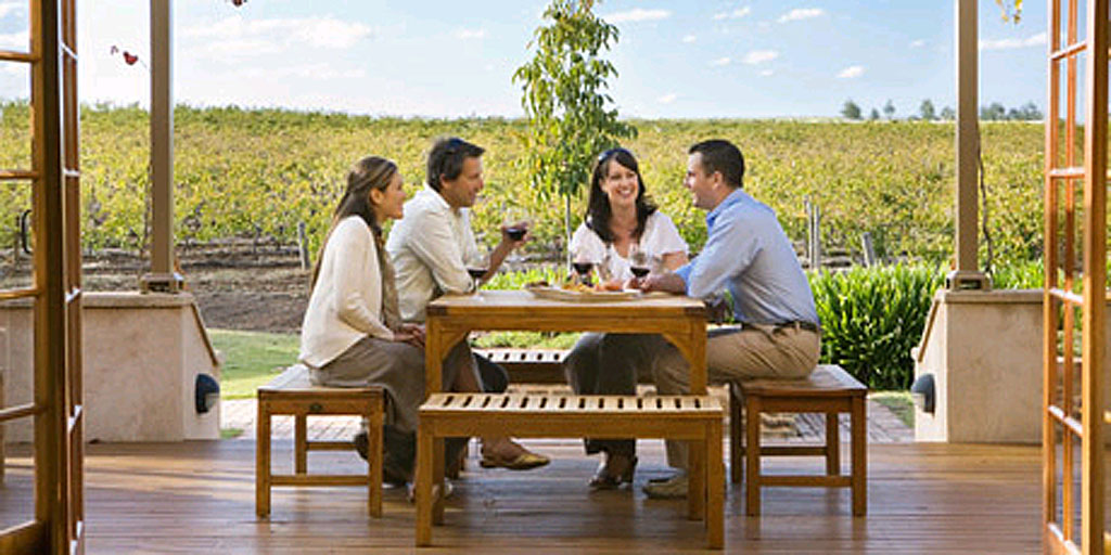 Wine and dine at Murray Street Vineyards in the Barossa Valley in South Australia. Wine and dine at Murray Street Vineyards in the Barossa Valley in South Australia.