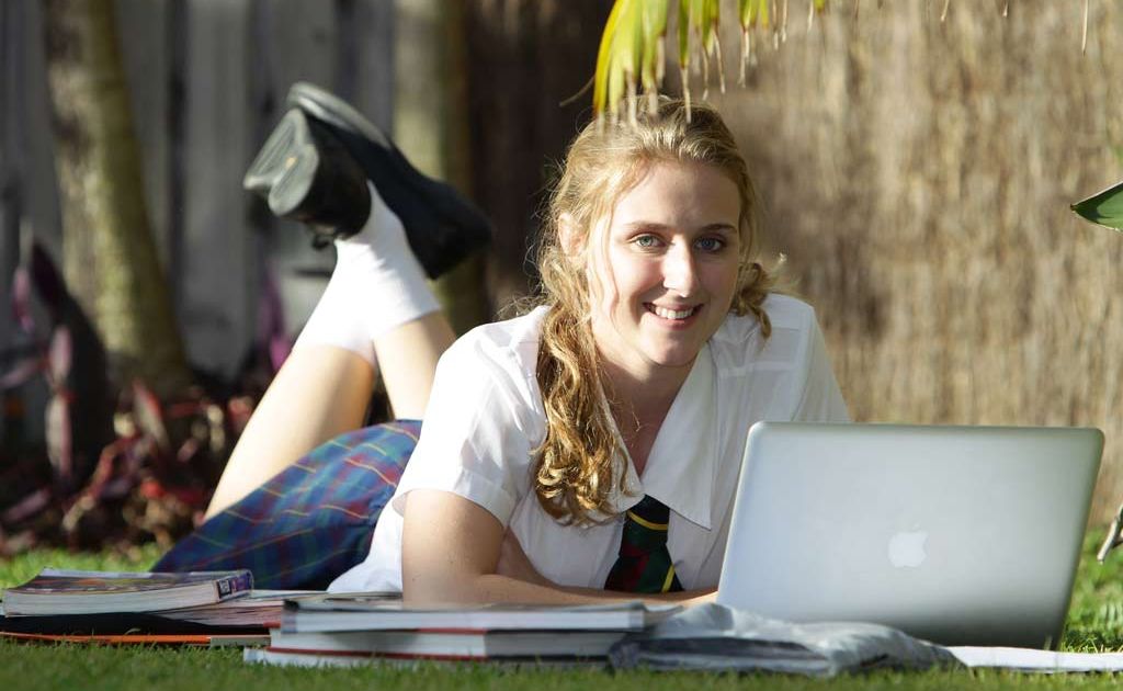 Sunshine Coast Grammar student Courtney Angel hitting the books ready for the end of year exams. Sunshine Coast Grammar student Courtney Angel hitting the books ready for the end of year exams.