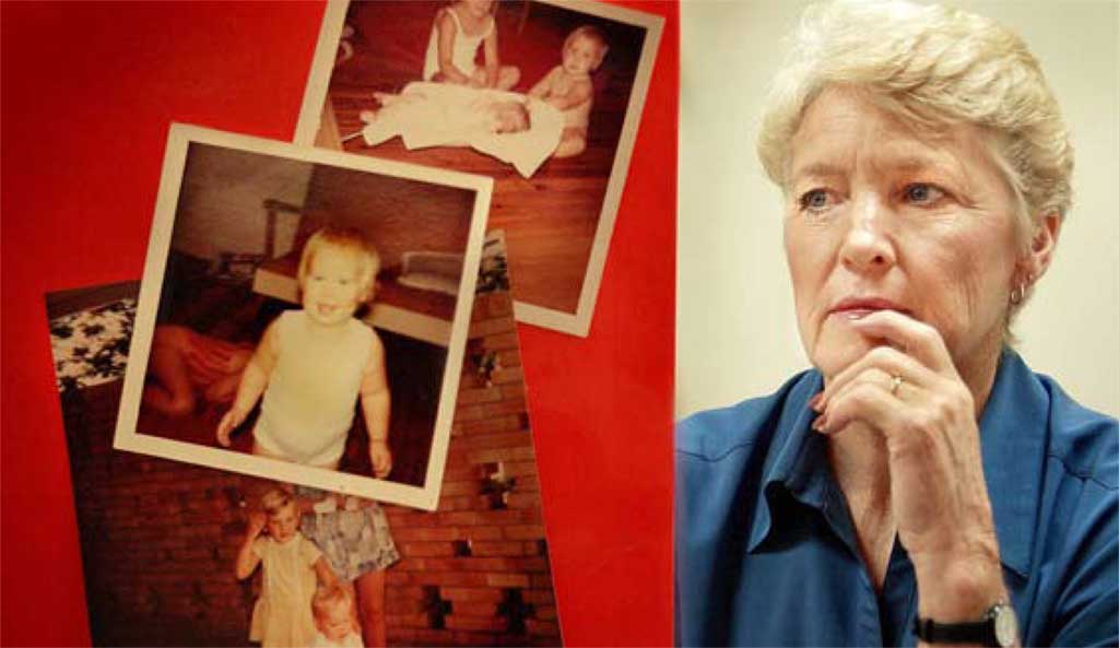 Faye Kennedy and photos of toddler Deidre who was sexually abused and strangled in 1973. Faye Kennedy and photos of toddler Deidre who was sexually abused and strangled in 1973.
