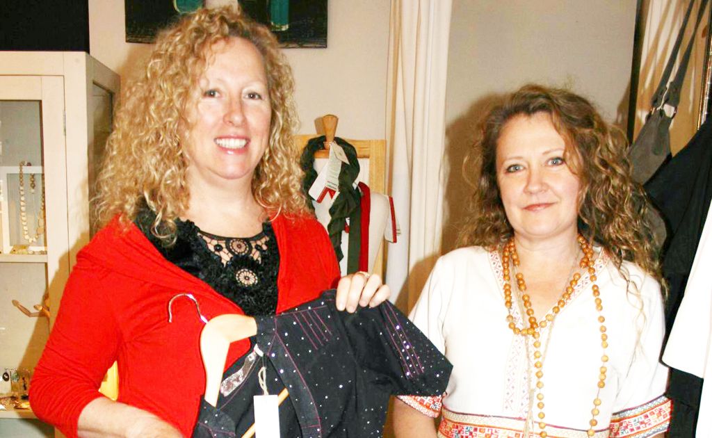 Alana Manion (left) and Carol Mitchell show off one of the designs from Carol’s store Aurora which will be showcased at the Spring Into Bangalow fashion show on October 14. Alana Manion (left) and Carol Mitchell show off one of the designs from Carol’s store Aurora which will be showcased at the Spring Into Bangalow fashion show on October 14.
