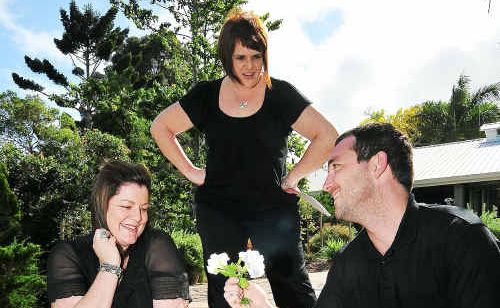 Playhouse Theatre actors Bianca Hodges, Linda Elliott and Shaun Norden do a bit of improvisation. Playhouse Theatre actors Bianca Hodges, Linda Elliott and Shaun Norden do a bit of improvisation.