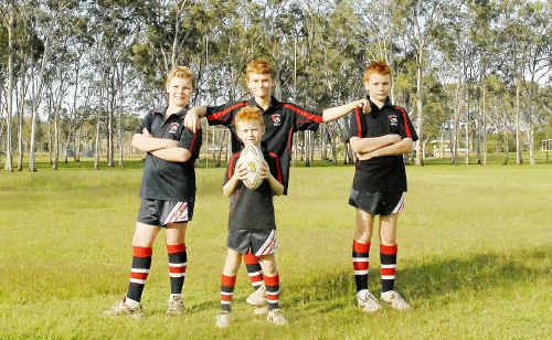 Calliope juniors Ben Johnson, Jaiden Ward, Jordie Ward, and Jace Ward will soon have more space for sport. Calliope juniors Ben Johnson, Jaiden Ward, Jordie Ward, and Jace Ward will soon have more space for sport.