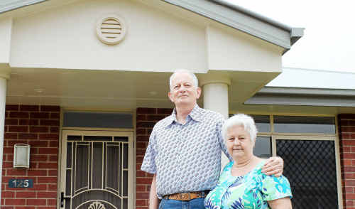 Brian and Jill Allan of Lismore are looking forward to moving into their new home at Regency Park in a month. Brian and Jill Allan of Lismore are looking forward to moving into their new home at Regency Park in a month.