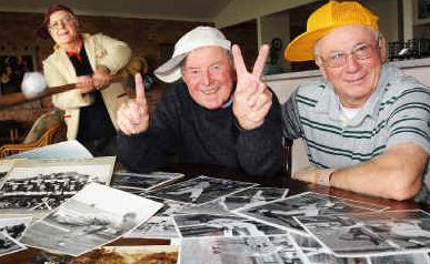 Scouring the archives for the upcoming baseball reunion are former Lismore baseball players Peter Bolan, Barry Pratt and Gary Savins. Scouring the archives for the upcoming baseball reunion are former Lismore baseball players Peter Bolan, Barry Pratt and Gary Savins.