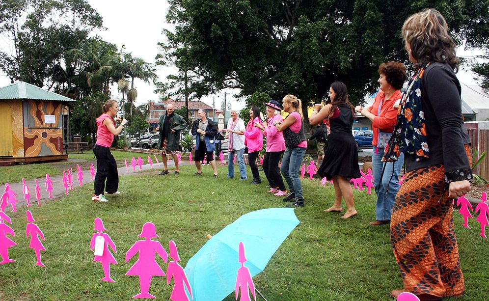 Getting into the zumba rhythm in Railway Park on Saturday. Getting into the zumba rhythm in Railway Park on Saturday.