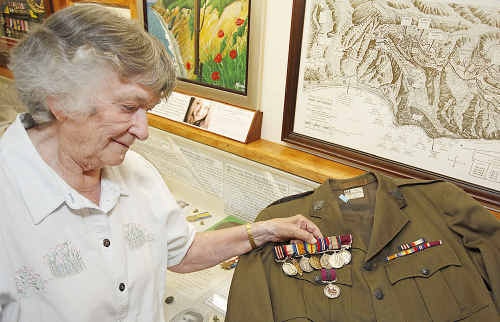PROUD HISTORY: Jean Hunter of Maryborough donates war medals that belonged to her father, a former mayor of the city, to the Maryborough Military and Colonial Museum. PROUD HISTORY: Jean Hunter of Maryborough donates war medals that belonged to her father, a former mayor of the city, to the Maryborough Military and Colonial Museum.