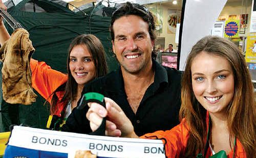 Pat Rafter with Kate Burr and Claudia Kirkman at Noosa Civic. Pat Rafter with Kate Burr and Claudia Kirkman at Noosa Civic.