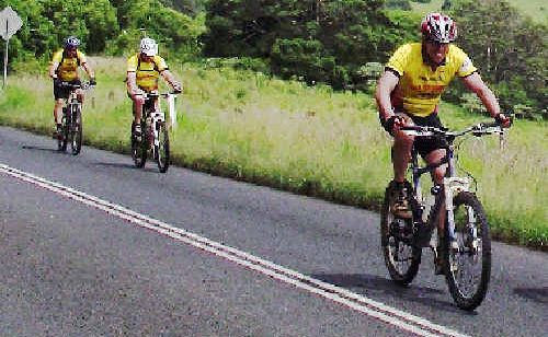 Volunteers cycled through Eltham yesterday as part of the Hell on Wheels Cycle Tour which is a fundraiser for the Westpac Life Saver Rescue Helicopter. Volunteers cycled through Eltham yesterday as part of the Hell on Wheels Cycle Tour which is a fundraiser for the Westpac Life Saver Rescue Helicopter.