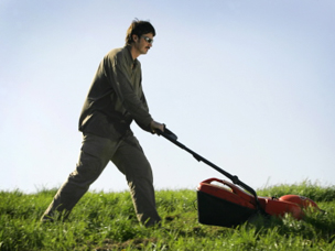 A man, aged in his 40s, was injured after a lawn mower fell on him. (FILE PHOTO) A man, aged in his 40s, was injured after a lawn mower fell on him. (FILE PHOTO)