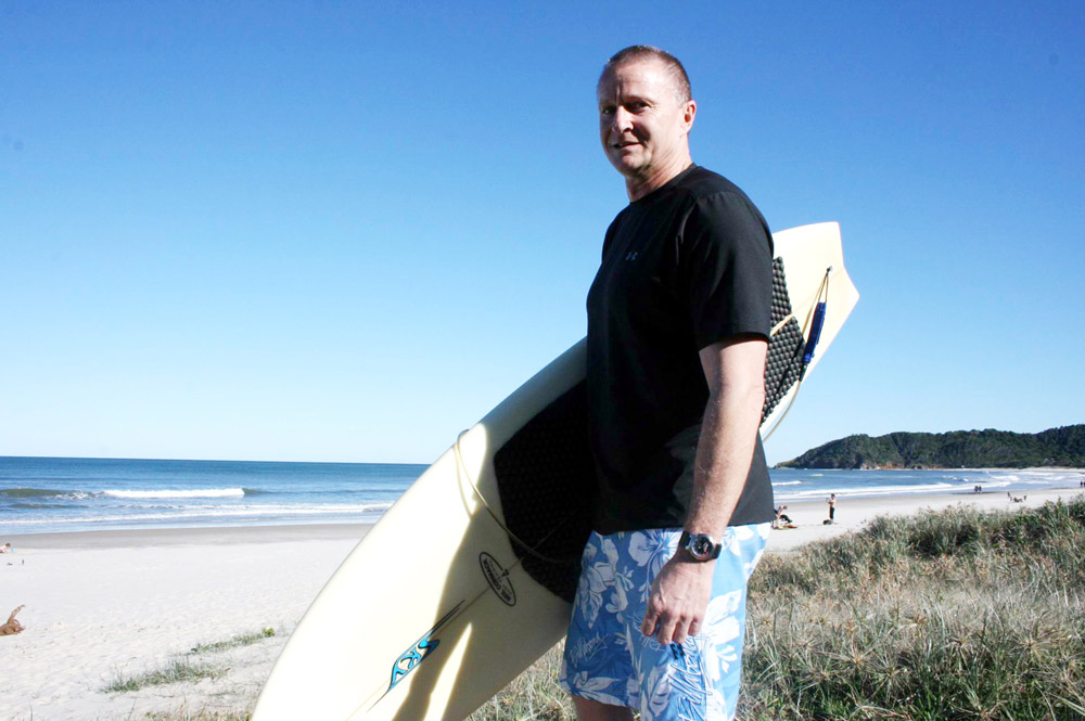Rudi Meir . . . is inviting surfers to take part in injury study. Rudi Meir . . . is inviting surfers to take part in injury study.