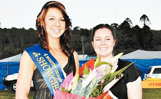 2010 North Coast National Showgirl winner Alyson Elliott and runner-up Emily Cox. 2010 North Coast National Showgirl winner Alyson Elliott and runner-up Emily Cox.