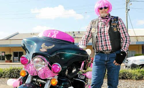 Owen Polzin is dressed to impress as he prepares to ride in the 2010 Bumz on Bikes which helps raise money for breast cancer research. Owen Polzin is dressed to impress as he prepares to ride in the 2010 Bumz on Bikes which helps raise money for breast cancer research.