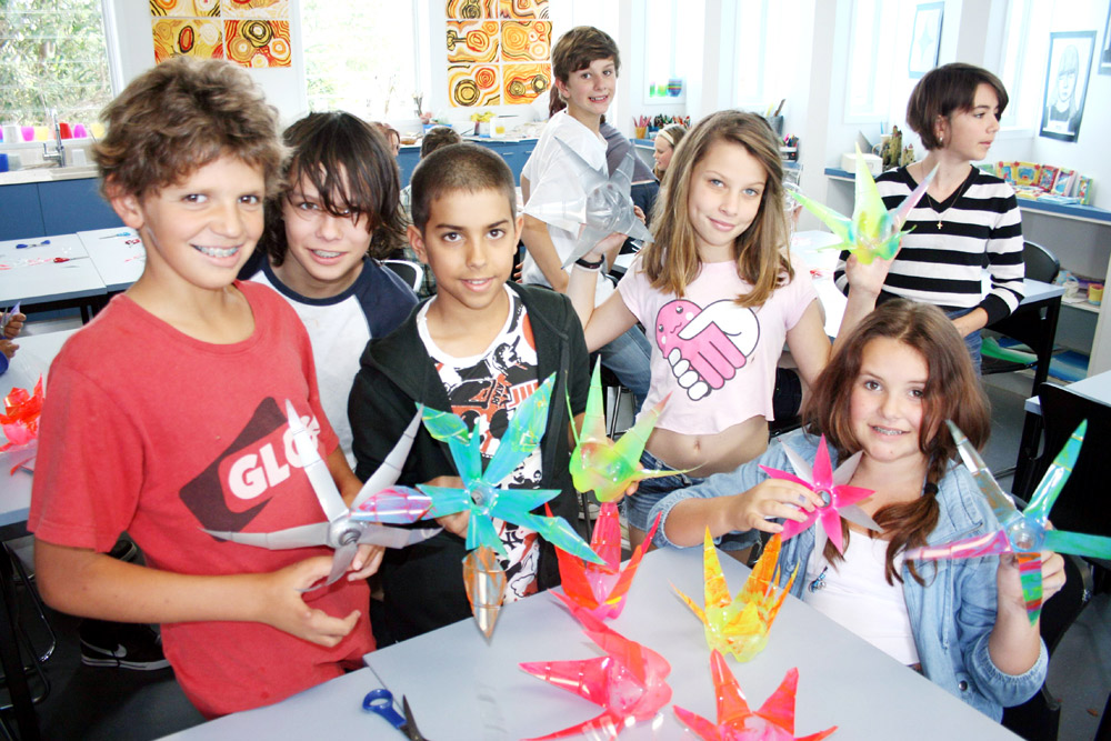 PICTURED working on the decorations are Kalani Prestage, Ford Miskin, Tariq Ra, Elise Trigger and Kendra Daniels. PICTURED working on the decorations are Kalani Prestage, Ford Miskin, Tariq Ra, Elise Trigger and Kendra Daniels.
