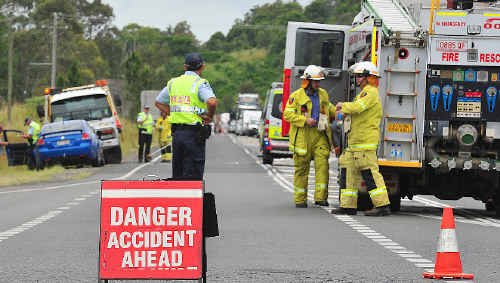 The outstanding ability of a truck driver to take quick evasive action is the only reason a motorcyclist survived an accident on the Bruce Highway. The outstanding ability of a truck driver to take quick evasive action is the only reason a motorcyclist survived an accident on the Bruce Highway.