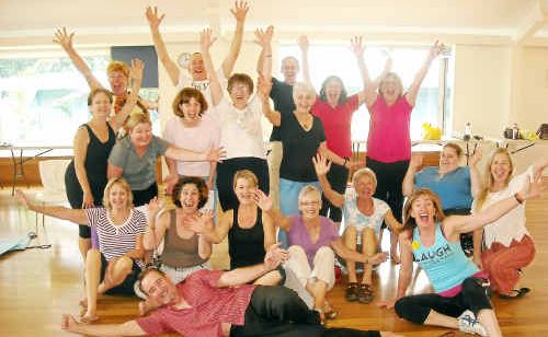 Laugh and the world laughs with you . . . try laughter yoga. Laugh and the world laughs with you . . . try laughter yoga.
