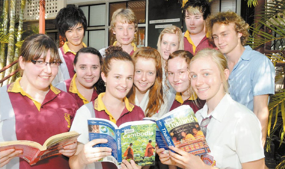 Gympie students heading overseas to help impoverished people are Ellee Mayfield, Jeremy Paikew, Melissa McCombe, Karl Stewart, Jessica Leeson, Clare Quinn, Raechel Mansfield, Chad Ward, Gemma Meredith, Madeline Price and Peter Tarlington. Gympie students heading overseas to help impoverished people are Ellee Mayfield, Jeremy Paikew, Melissa McCombe, Karl Stewart, Jessica Leeson, Clare Quinn, Raechel Mansfield, Chad Ward, Gemma Meredith, Madeline Price and Peter Tarlington.